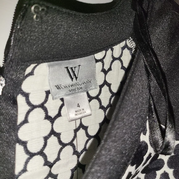 Worthington NWT black and white dress - Picture 3 of 8
